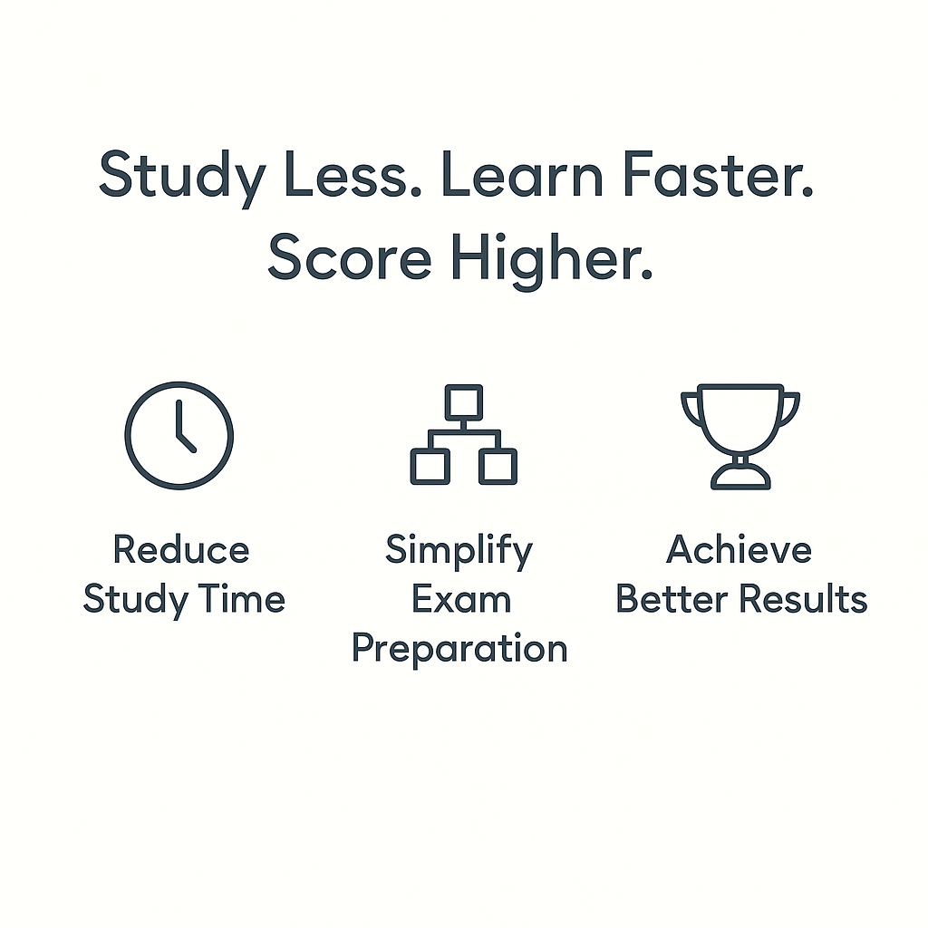 Benefits of the Exam Shortcut Pack – reduce study time, simplify exam preparation, and achieve better results.